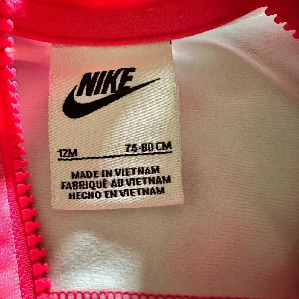 Nike Toddler Girl Tracksuit Pink Tie Dye Size 12m - Picture 6 of 9
